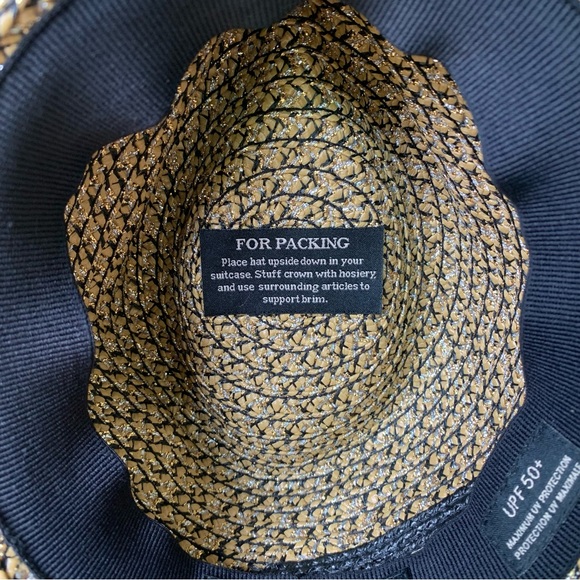 Eric Javits Woven Fedora Hat Beige UPF 50+ - Picture 11 of 11